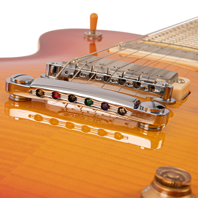 Flamed Cherry Sunburst Fret-King Eclat Custom Electric Guitar
