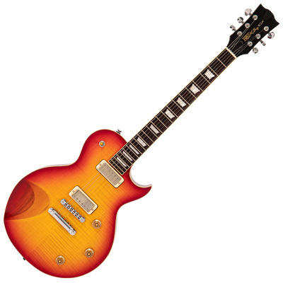 Flamed Cherry Sunburst Fret-King Eclat Custom Electric Guitar