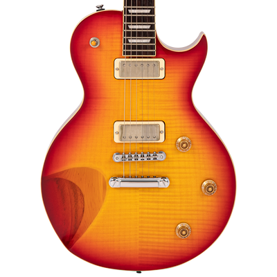 Flamed Cherry Sunburst Fret-King Eclat Custom Electric Guitar