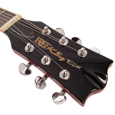 Flamed Cherry Sunburst Fret-King Eclat Custom Electric Guitar