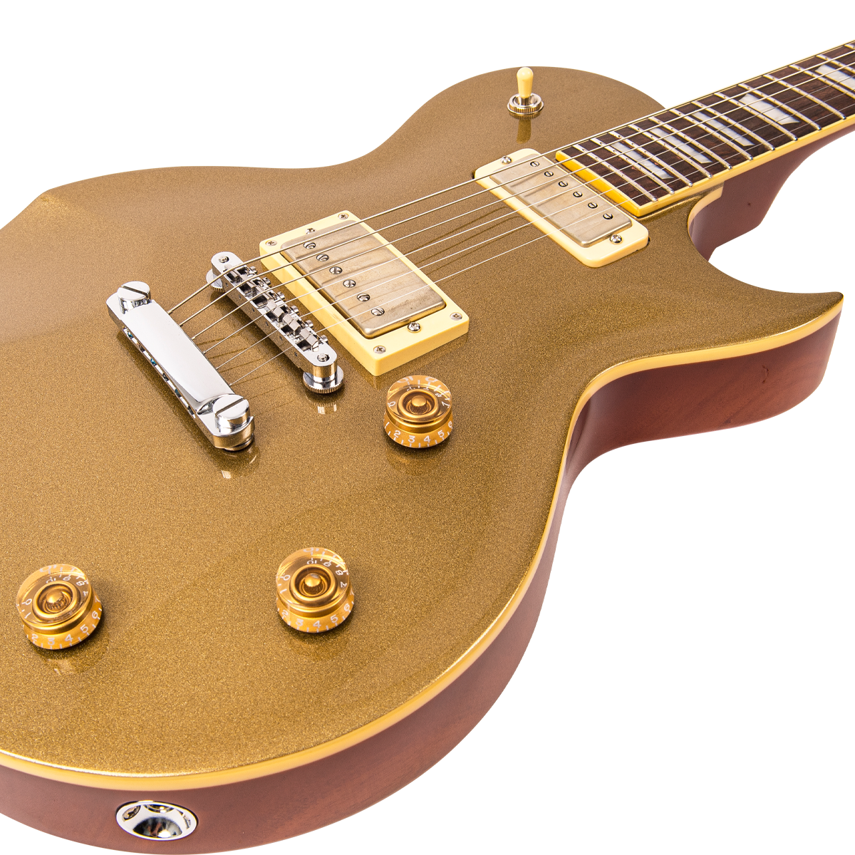 Gold Top Fret-King Eclat Custom Paul Rose Signature Model Electric Guitar