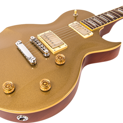 Gold Top Fret-King Eclat Custom Paul Rose Signature Model Electric Guitar