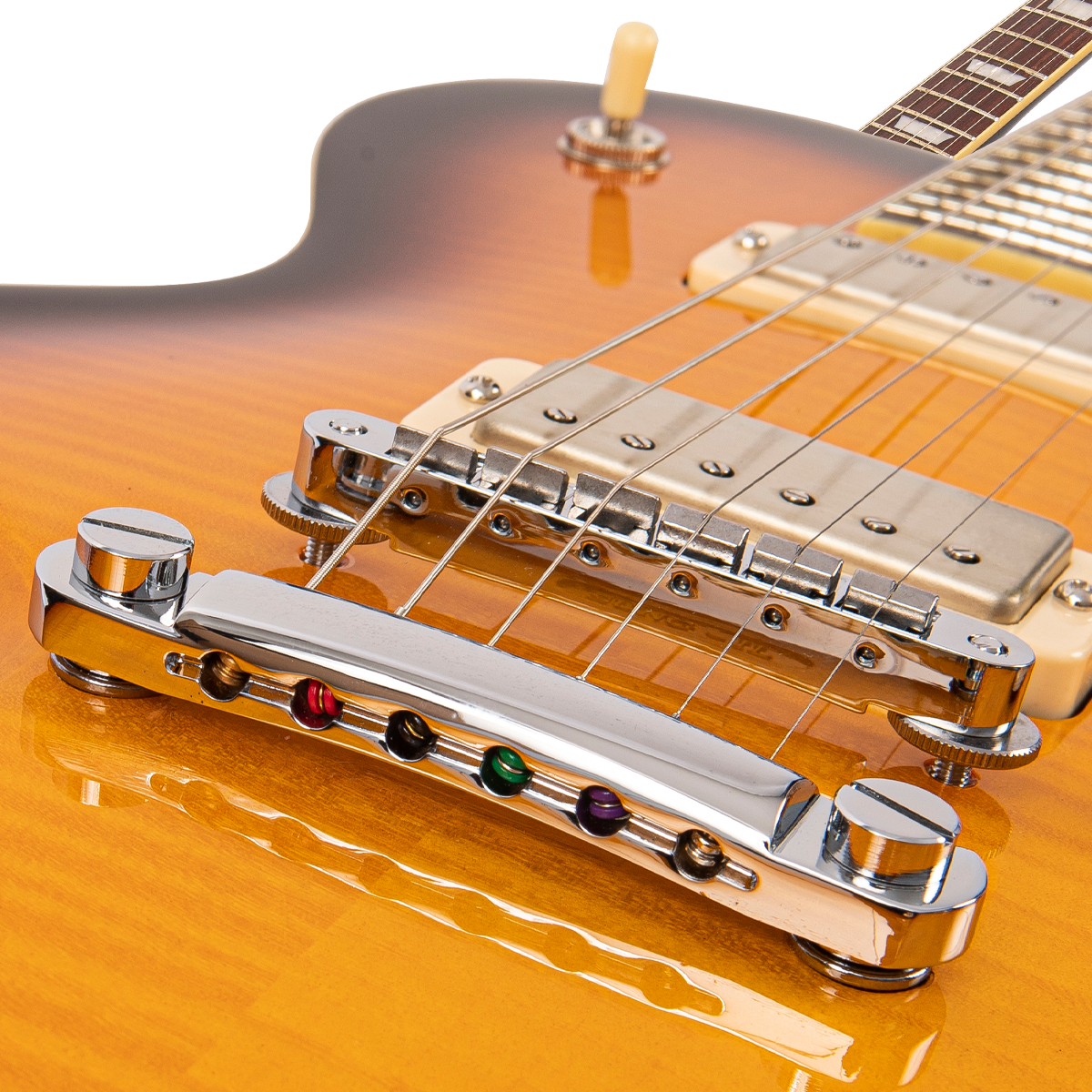 Flamed Tobacco Sunburst Fret-King Eclat Custom Electric Guitar