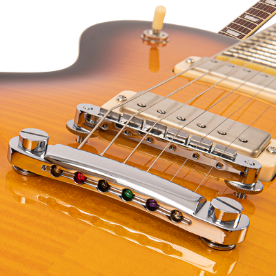 Flamed Tobacco Sunburst Fret-King Eclat Custom Electric Guitar