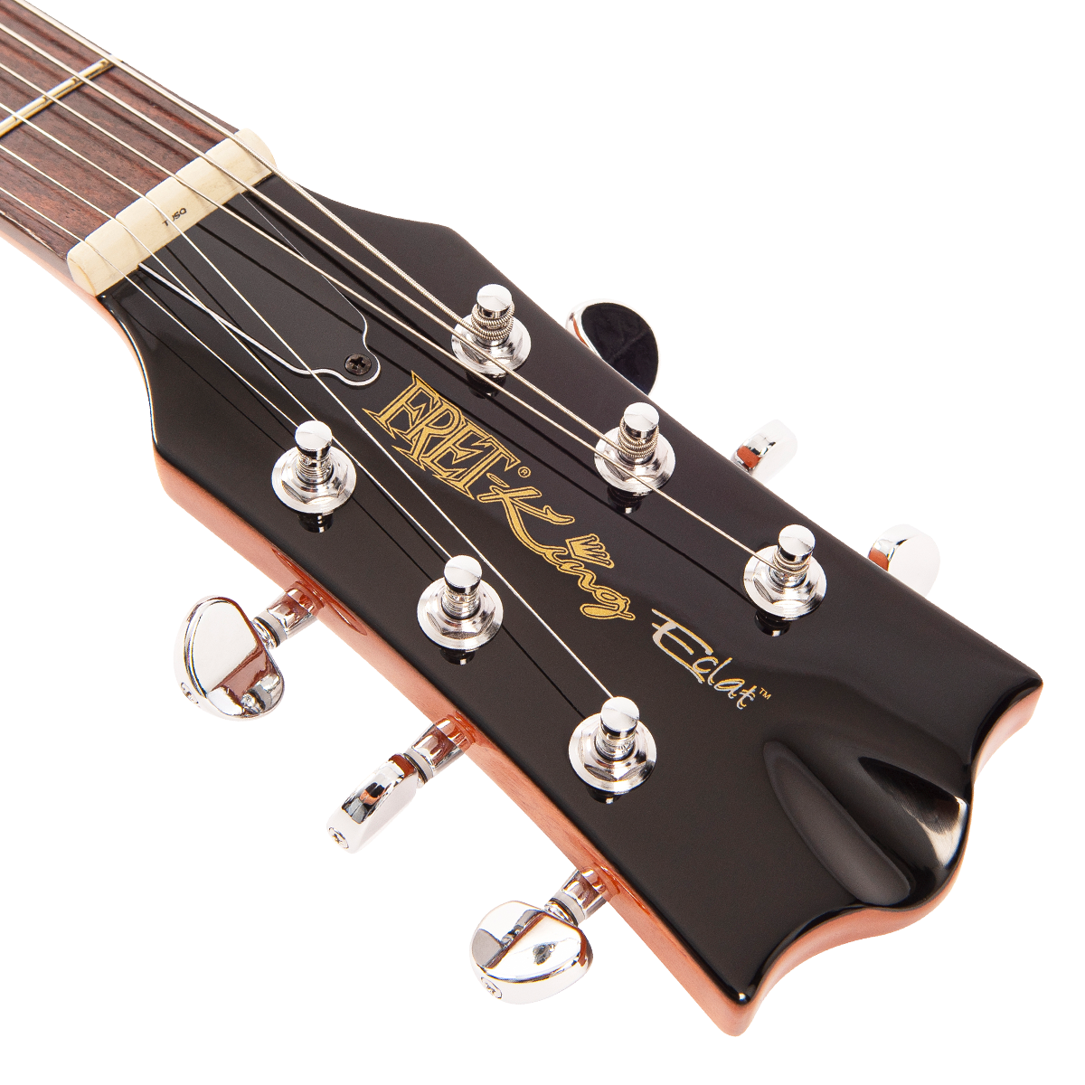 Natural Mahogany Fret-King Eclat Standard Electric Guitar