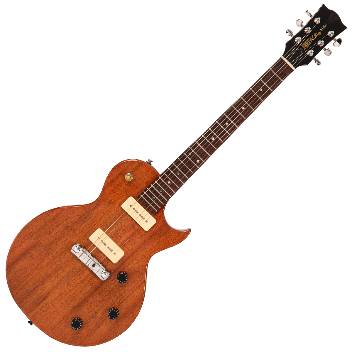Natural Mahogany Fret-King Eclat Standard Electric Guitar