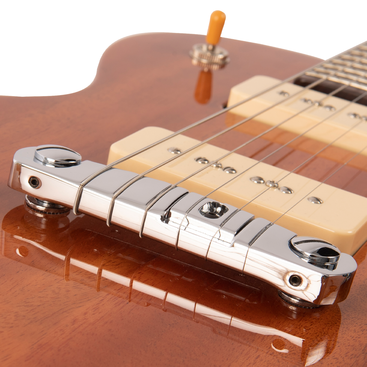 Natural Mahogany Fret-King Eclat Standard Electric Guitar