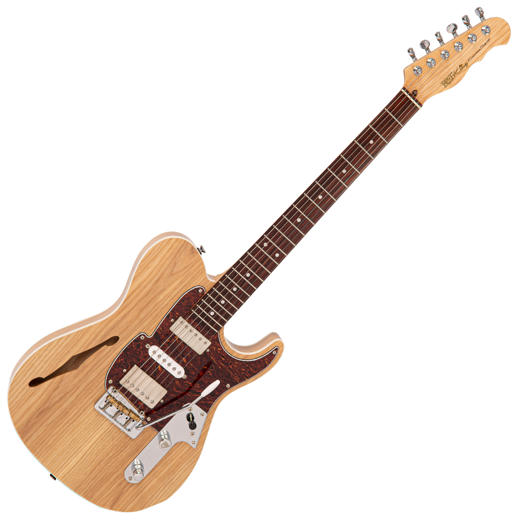 Natural Ash Fret-King Country Squire Semitone De Luxe Electric Guitar