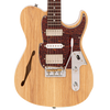 Natural Ash Fret-King Country Squire Semitone De Luxe Electric Guitar