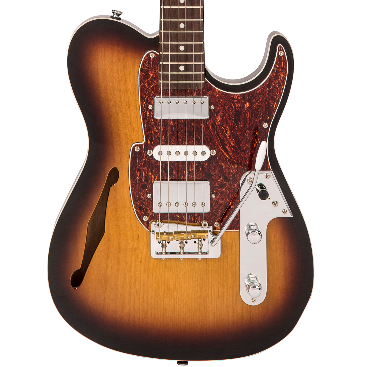 Original Classic Burst Fret-King Country Squire Semitone De Luxe Electric Guitar