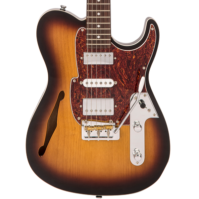 Original Classic Burst Fret-King Country Squire Semitone De Luxe Electric Guitar