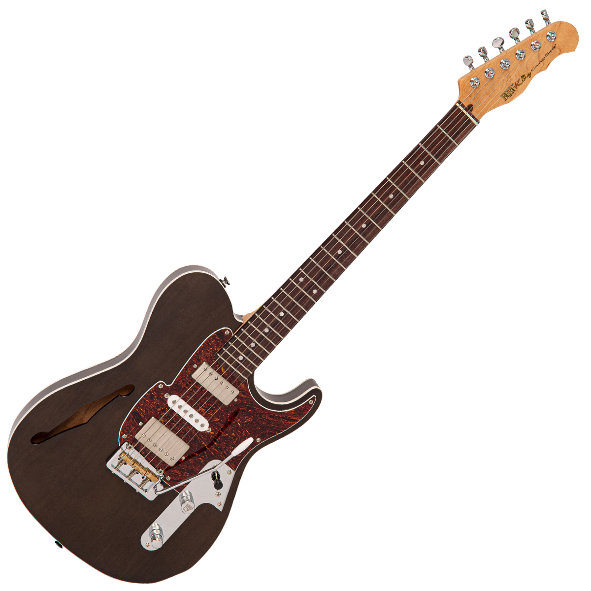 Thru Black Fret-King Country Squire Semitone De Luxe Electric Guitar