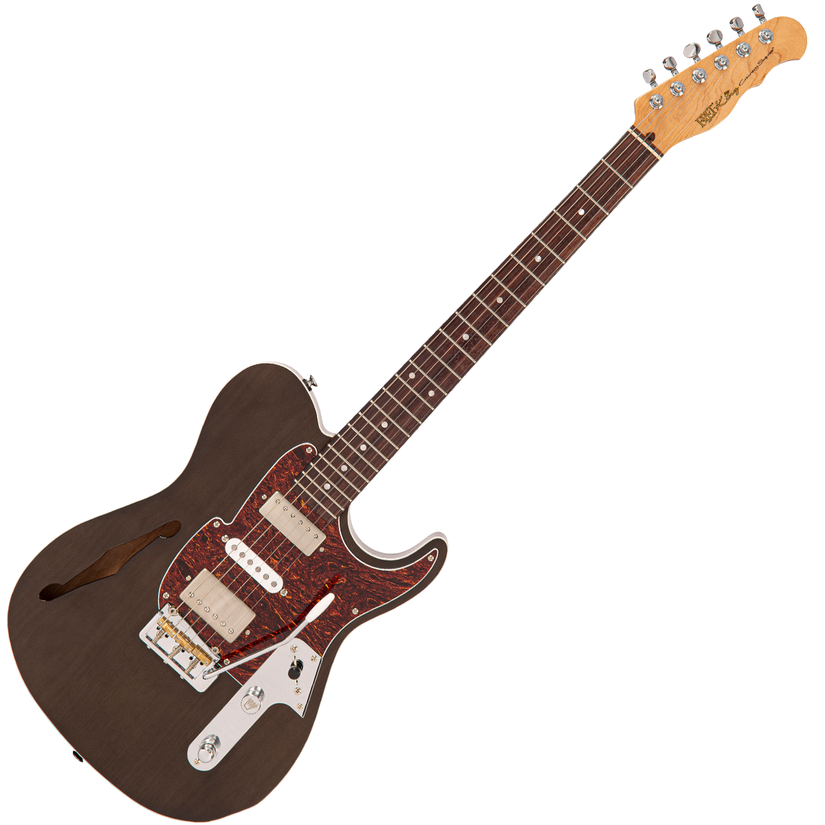Thru Black Fret-King Country Squire Semitone De Luxe Electric Guitar