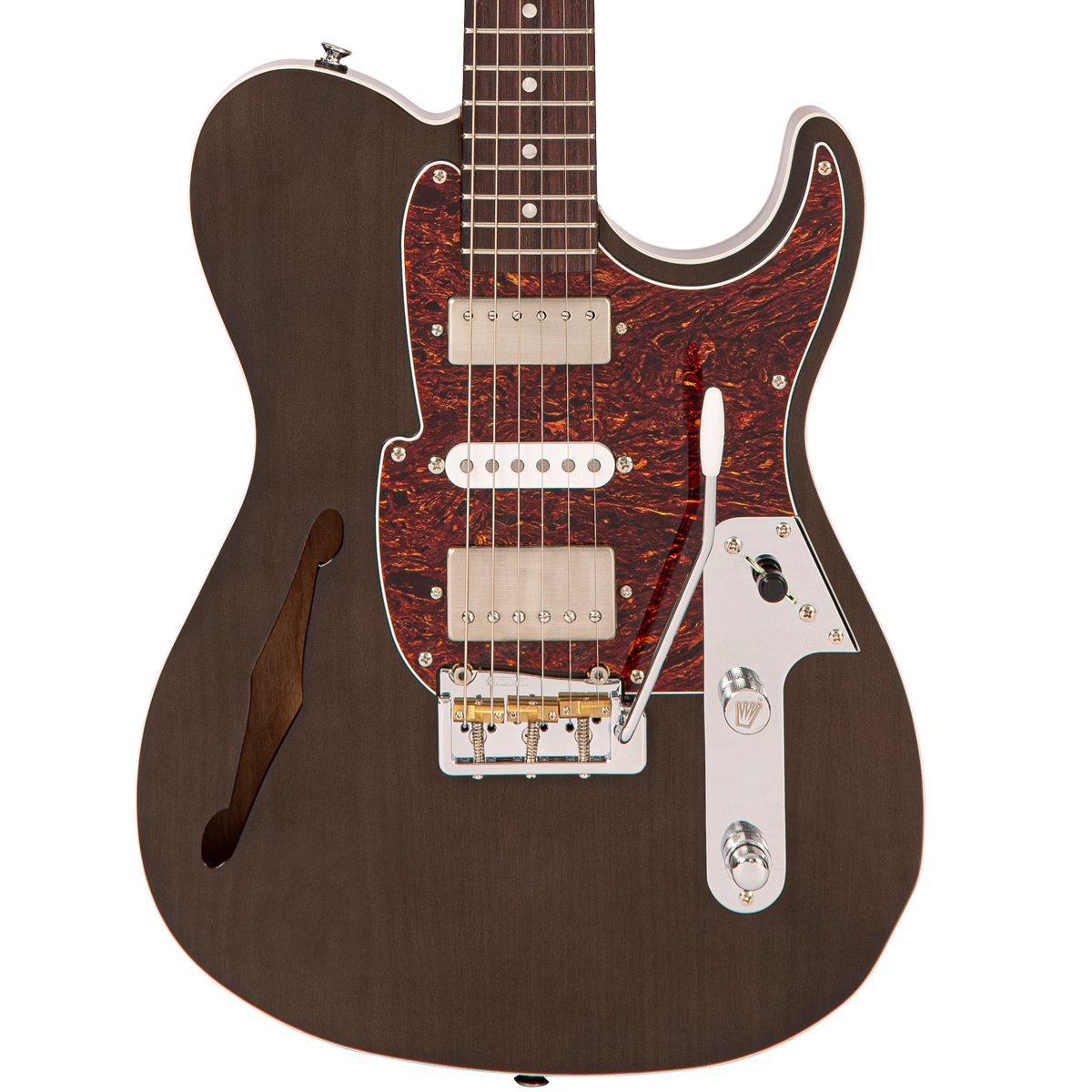 Thru Black Fret-King Country Squire Semitone De Luxe Electric Guitar