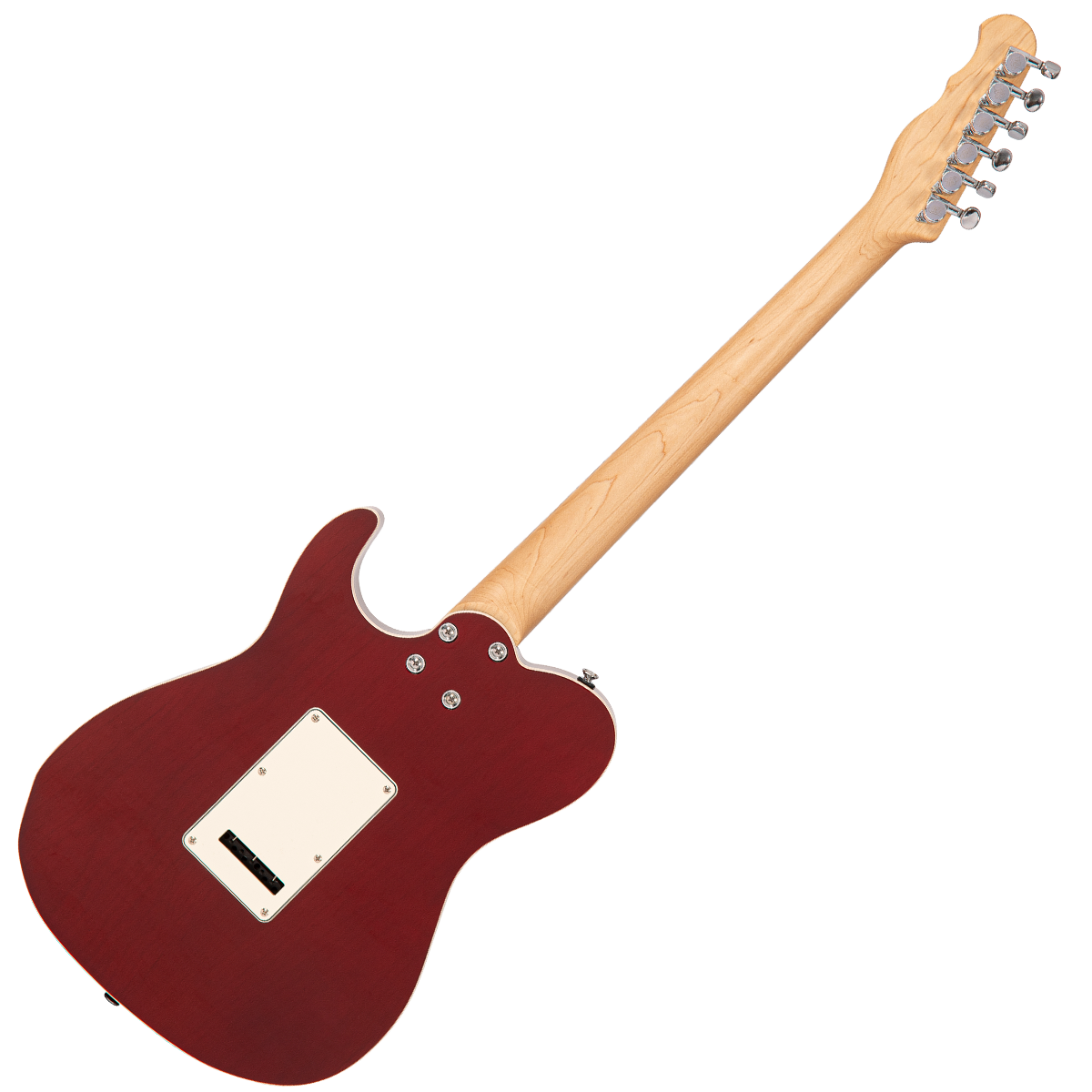 Thru Red Fret-King Country Squire Semitone De Luxe Electric Guitar