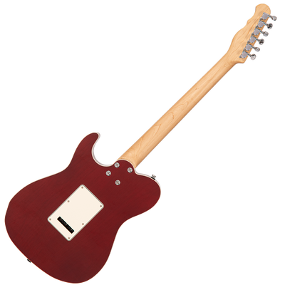 Thru Red Fret-King Country Squire Semitone De Luxe Electric Guitar