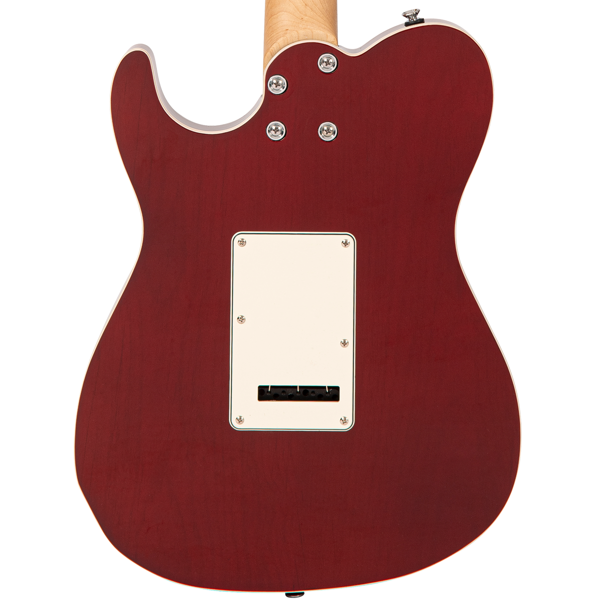 Thru Red Fret-King Country Squire Semitone De Luxe Electric Guitar