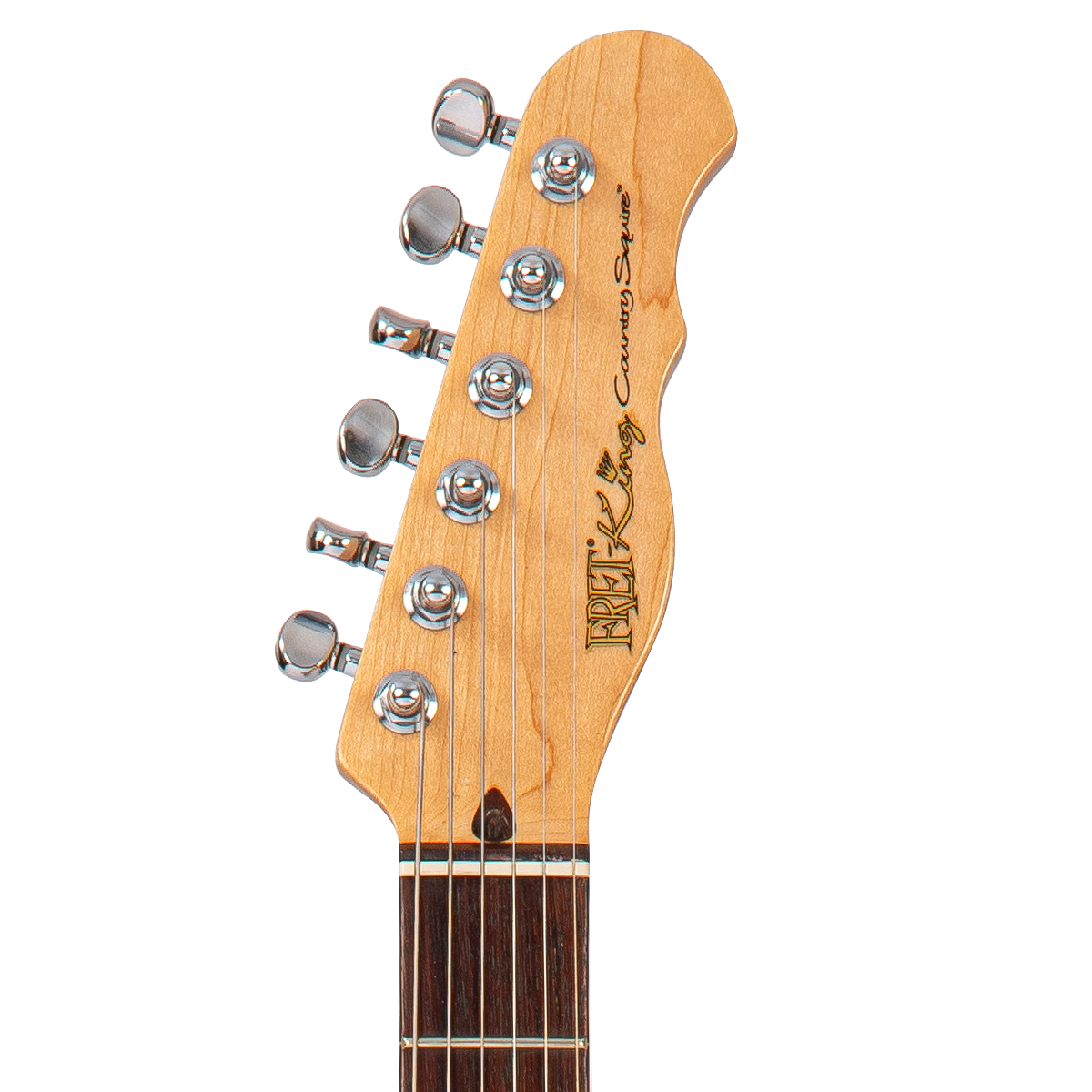 Thru Red Fret-King Country Squire Semitone De Luxe Electric Guitar