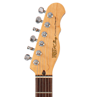 Thru Red Fret-King Country Squire Semitone De Luxe Electric Guitar