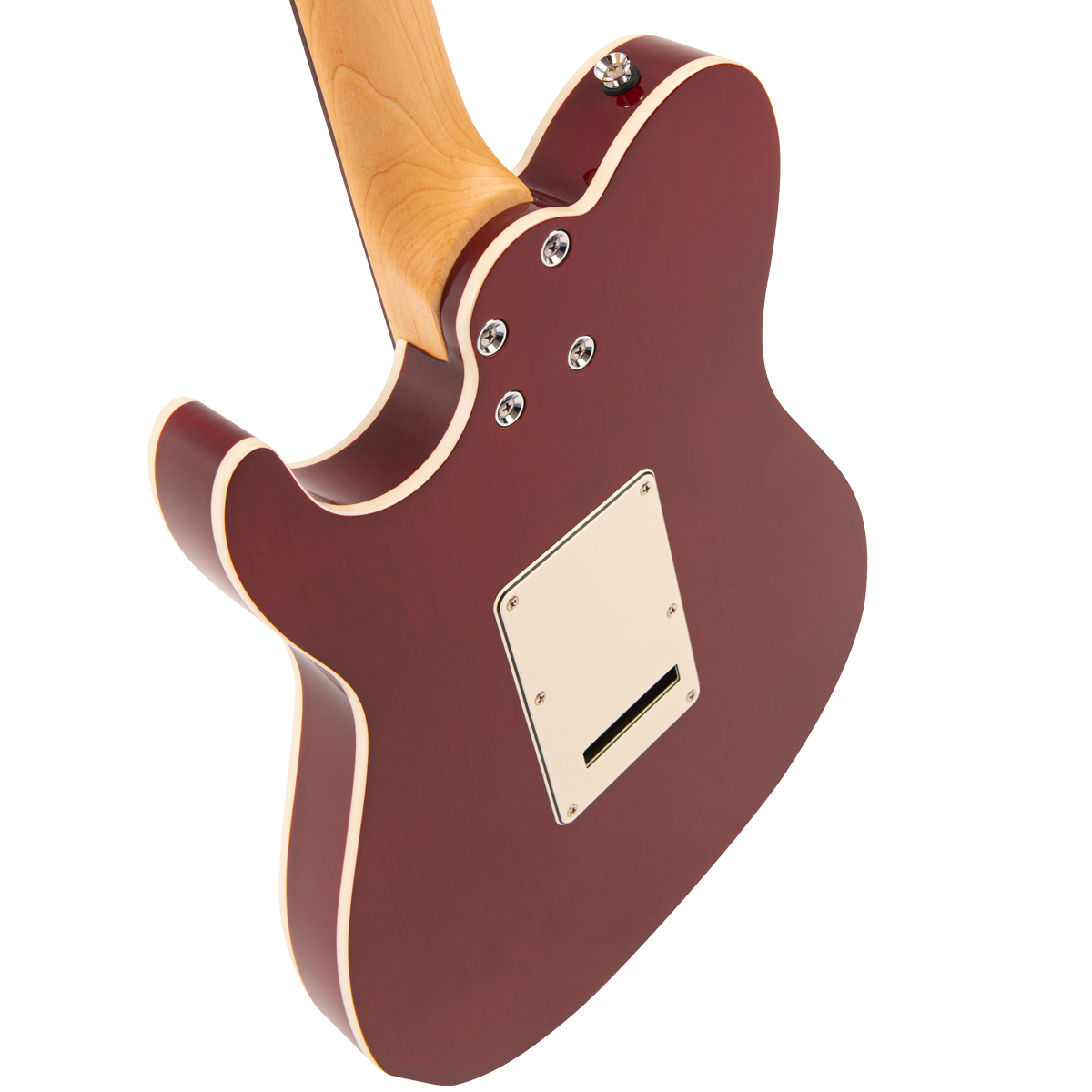 Thru Red Fret-King Country Squire Semitone De Luxe Electric Guitar