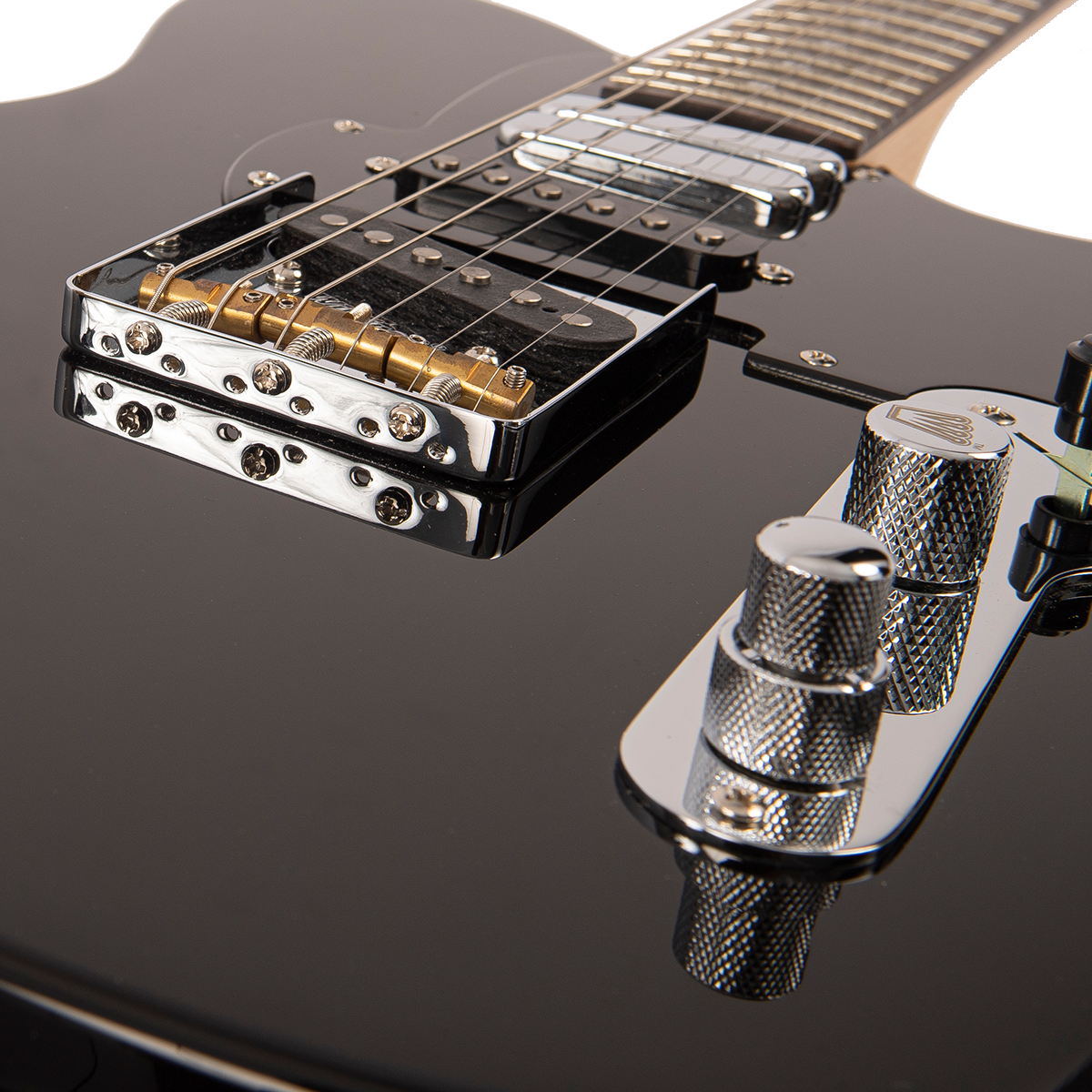 Gloss Black Fret-King Country Squire Music Row Electric Guitar