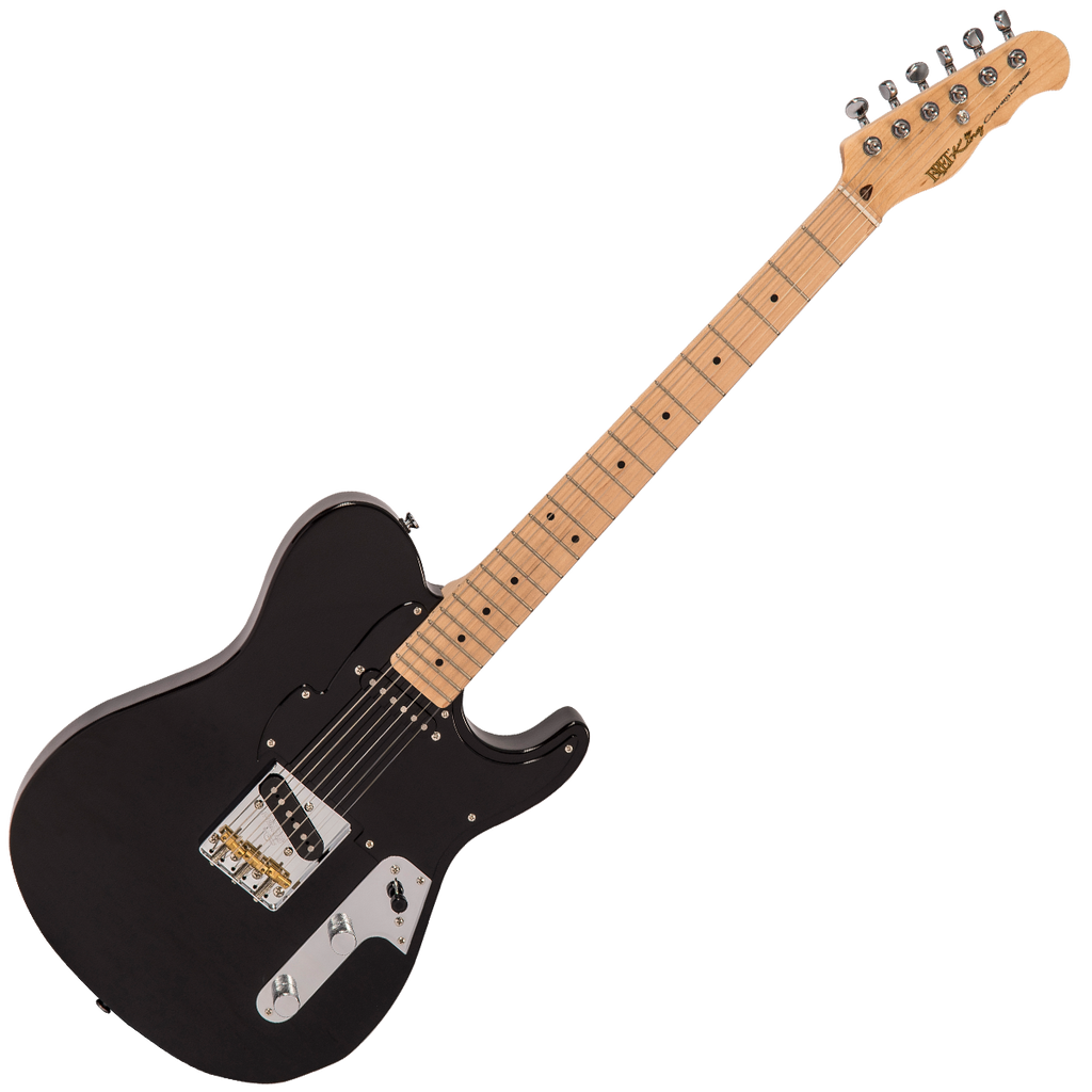 Gloss Black Fret-King Country Squire Tone Meister Electric Guitar