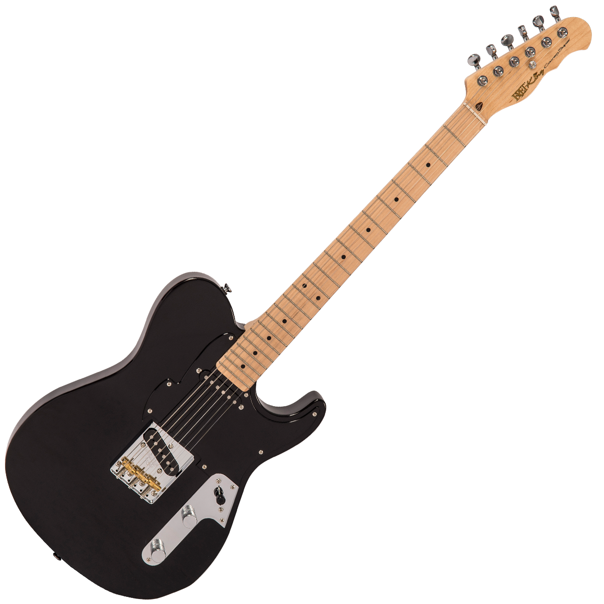 Gloss Black Fret-King Country Squire Tone Meister Electric Guitar