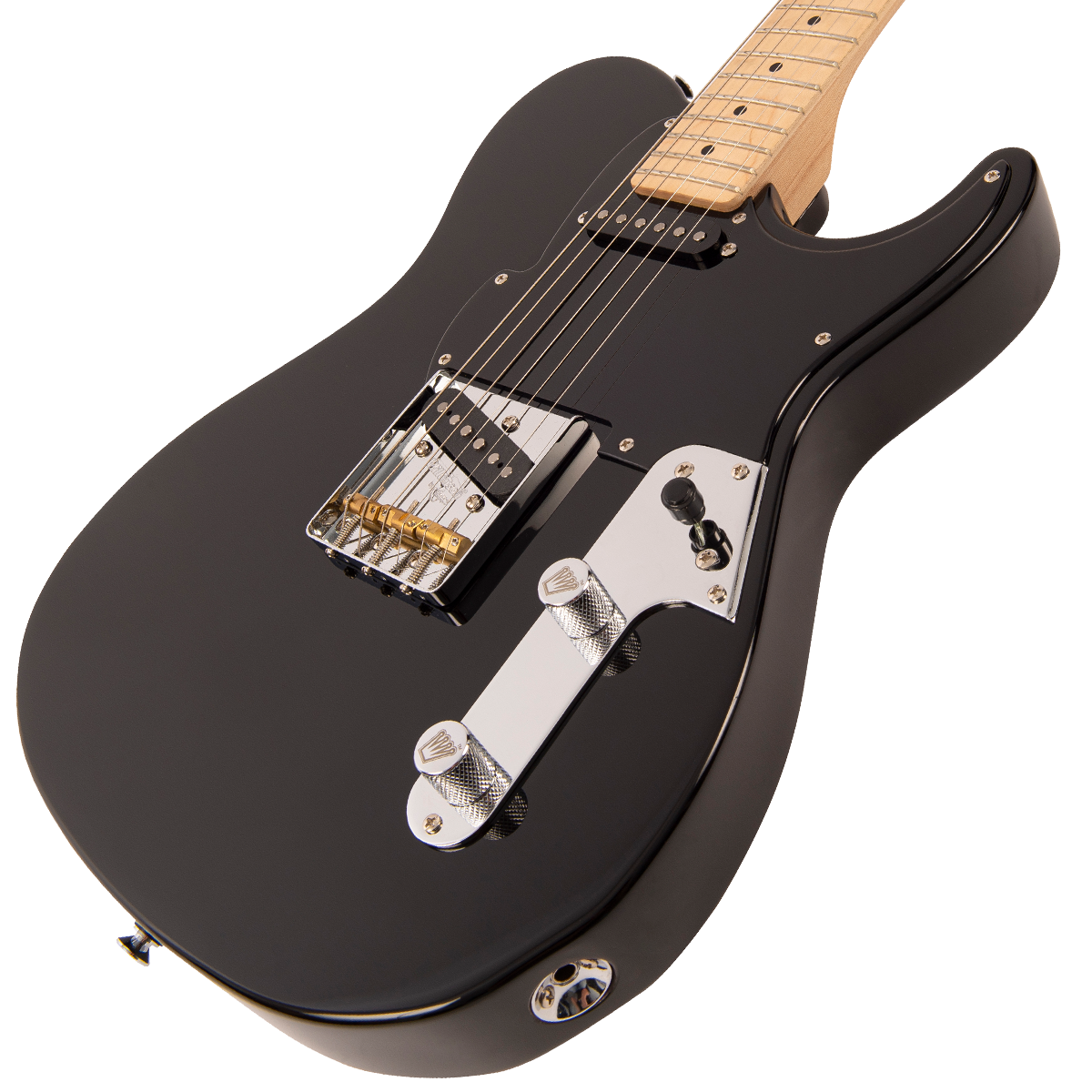 Gloss Black Fret-King Country Squire Tone Meister Electric Guitar