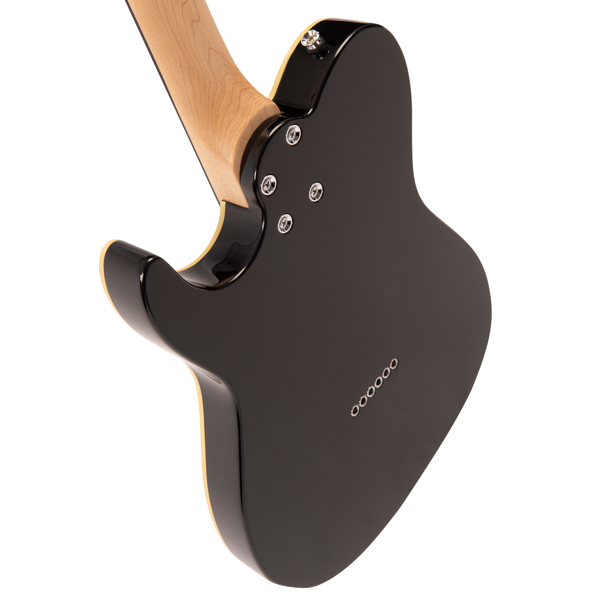 Gloss Black Fret-King Country Squire Stealth Electric Guitar