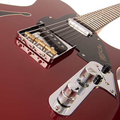 Fret-King Country Squire Stealth ~ Candy Apple Red