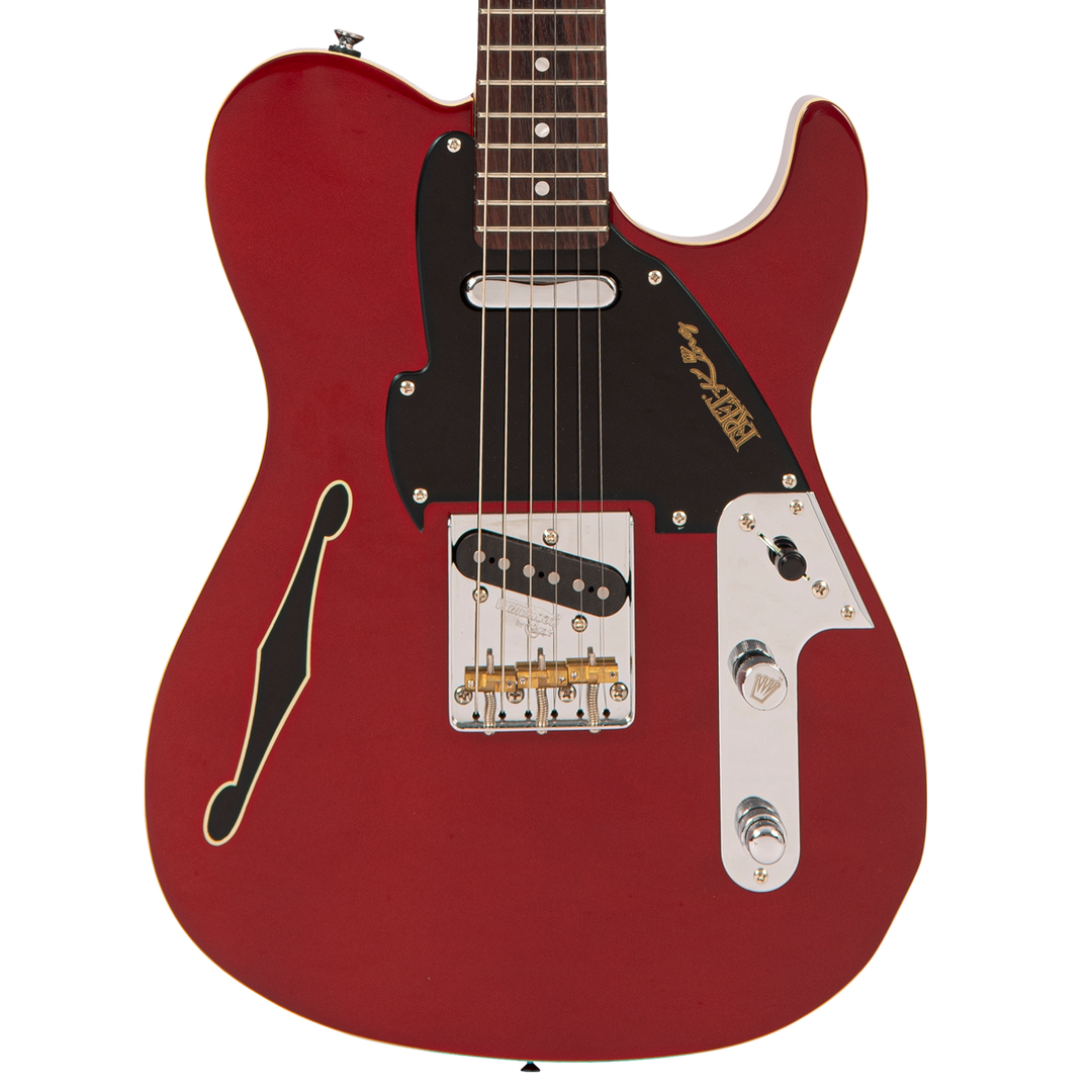 Candy Apple Red Fret-King Country Squire Stealth Electric Guitar