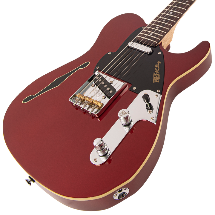 Fret-King Country Squire Stealth ~ Candy Apple Red