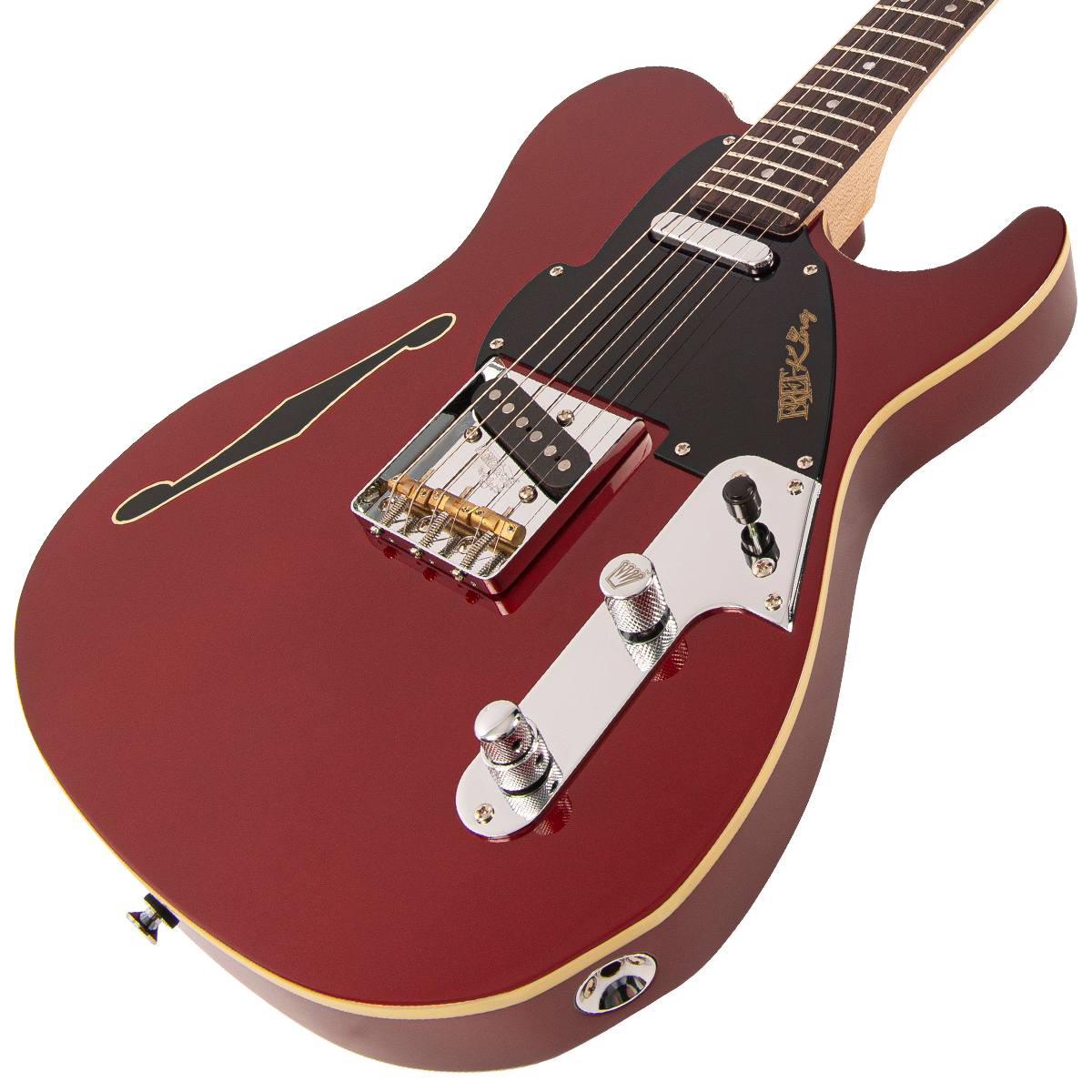 Fret-King Country Squire Stealth ~ Candy Apple Red