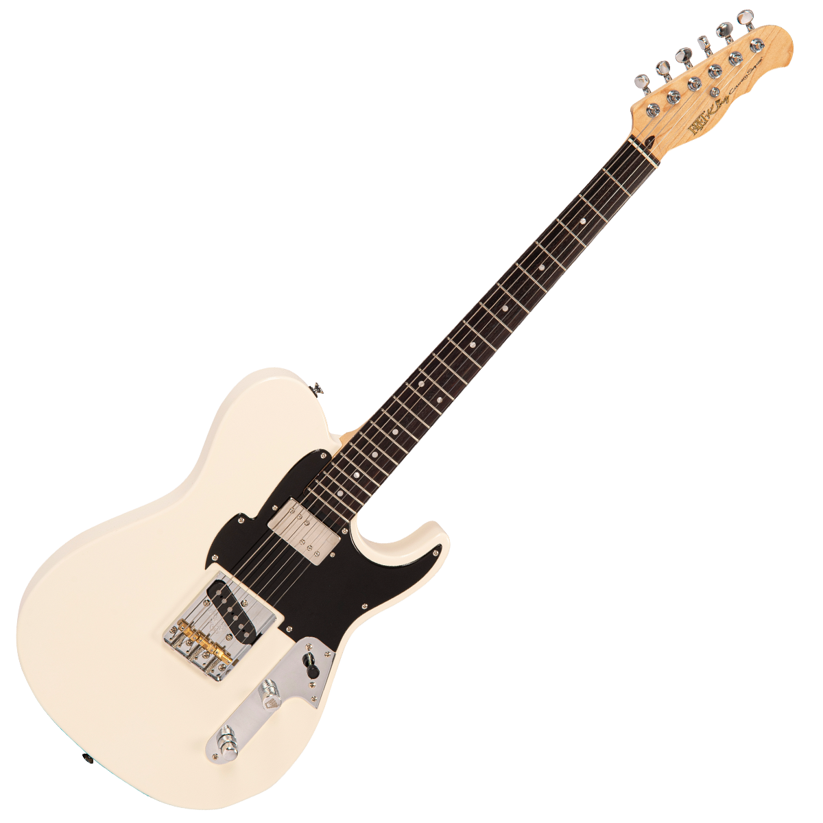 Vintage White Fret-King Country Squire Classic Electric Guitar