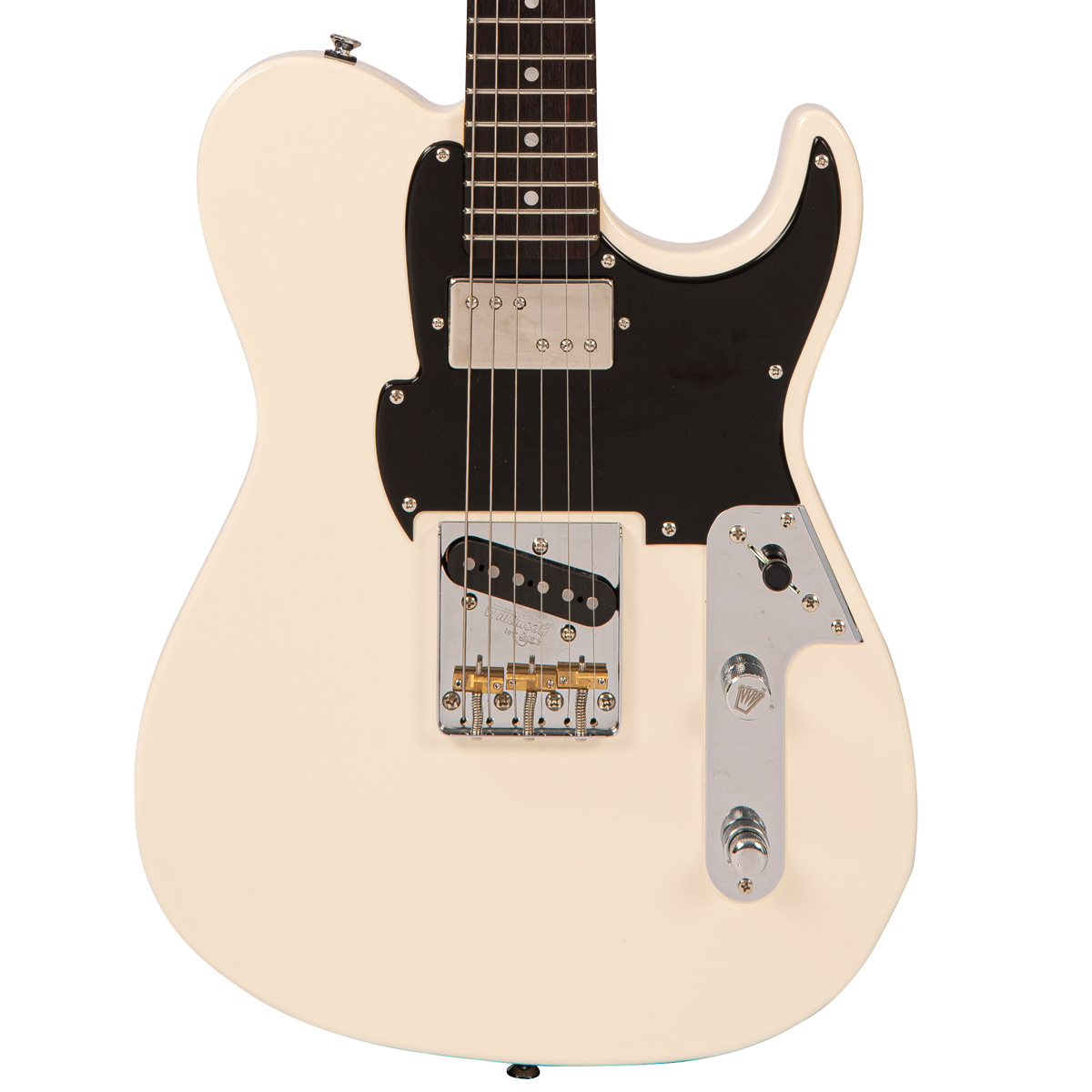 Vintage White Fret-King Country Squire Classic Electric Guitar