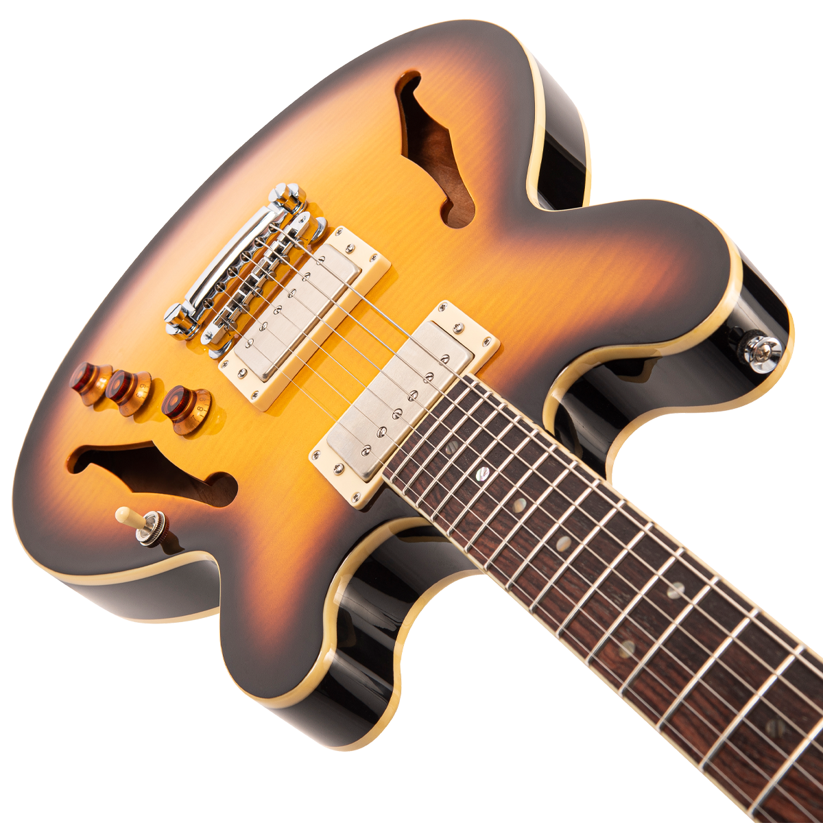Tobacco Sunburst Fret-King Elise Custom Electric Guitar