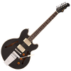 Gloss Black Fret-King Elise Custom with vintage style Vibrato Electric Guitar 