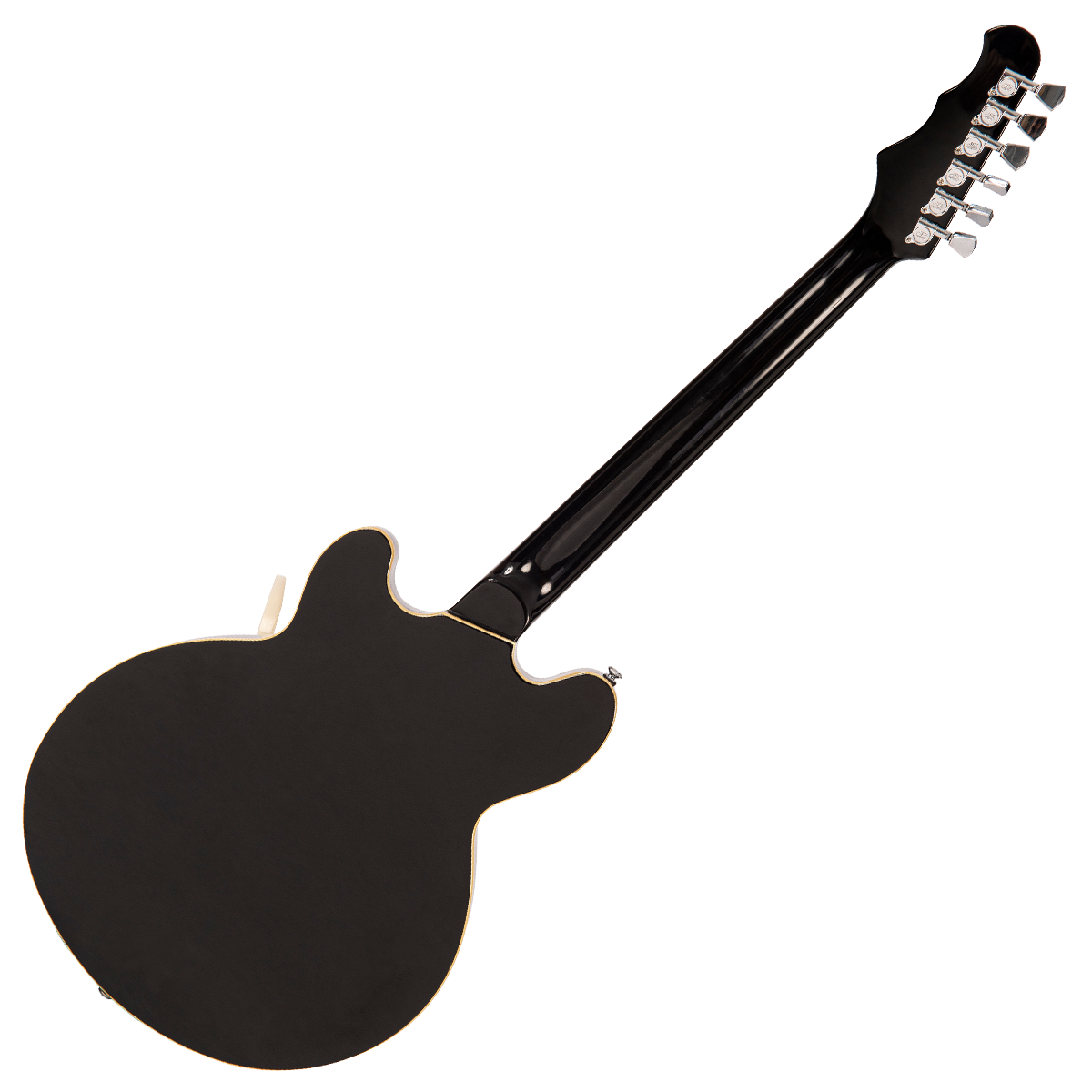 Gloss Black Fret-King Elise Custom with vintage style Vibrato Electric Guitar 