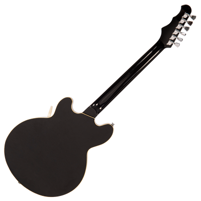 Gloss Black Fret-King Elise Custom with vintage style Vibrato Electric Guitar 