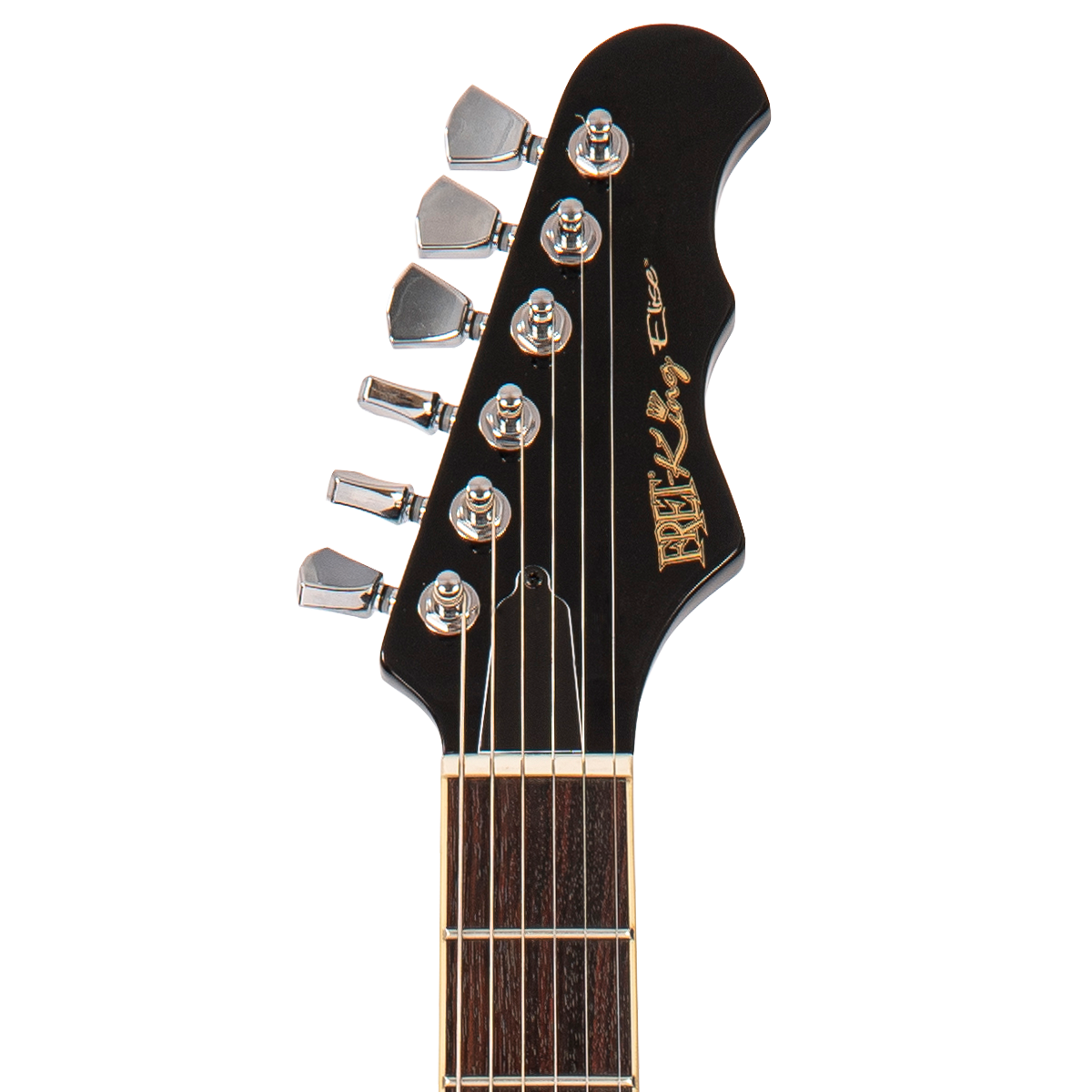 Gloss Black Fret-King Elise Custom with vintage style Vibrato Electric Guitar 