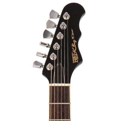Gloss Black Fret-King Elise Custom with vintage style Vibrato Electric Guitar 