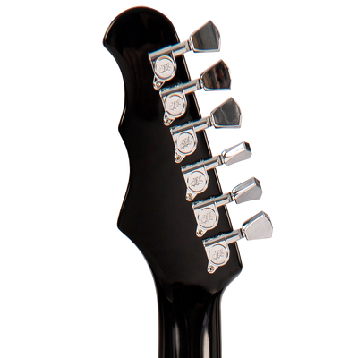 Gloss Black Fret-King Elise Custom with vintage style Vibrato Electric Guitar 
