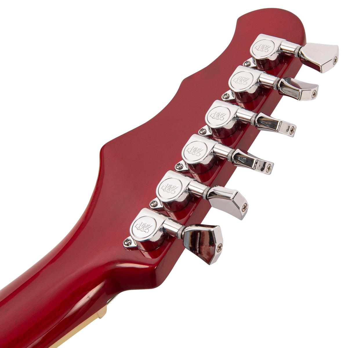 Cherry Red Fret-King Elise Custom with vintage style Vibrato Electric Guitar