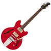 Cherry Red Fret-King Elise Custom with vintage style Vibrato Electric Guitar