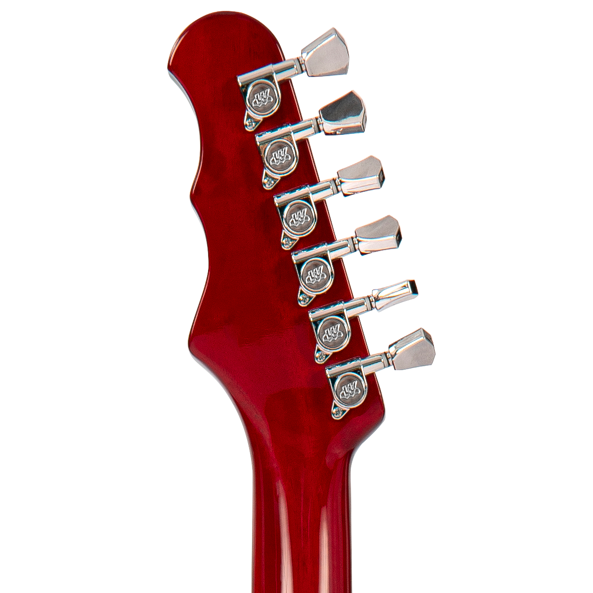 Cherry Red Fret-King Elise Custom with vintage style Vibrato Electric Guitar