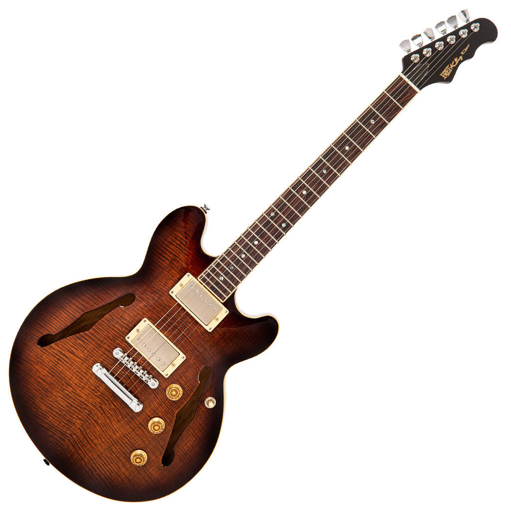 Walnut Fret-King Elise Custom Electric Guitar