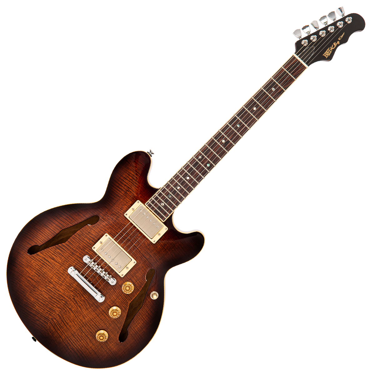 Walnut Fret-King Elise Custom Electric Guitar