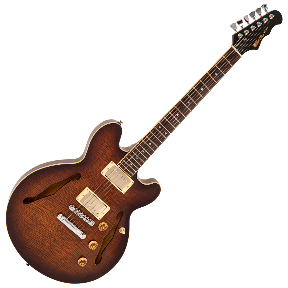 Walnut Fret-King Elise Custom Electric Guitar