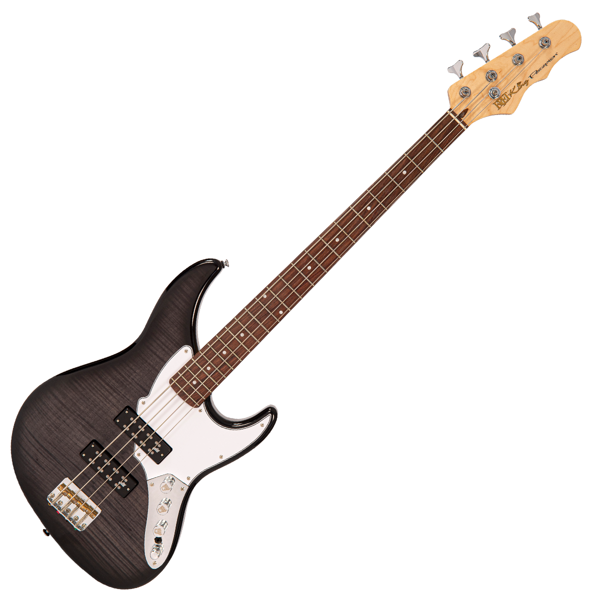 Blackburst Fret-King Perception Custom Bass Guitar