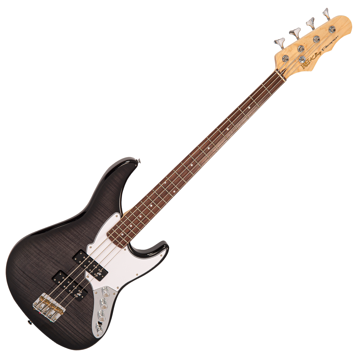 Blackburst Fret-King Perception Custom Bass Guitar